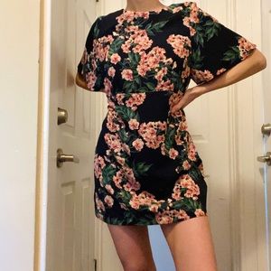 Floral t-shirt dress